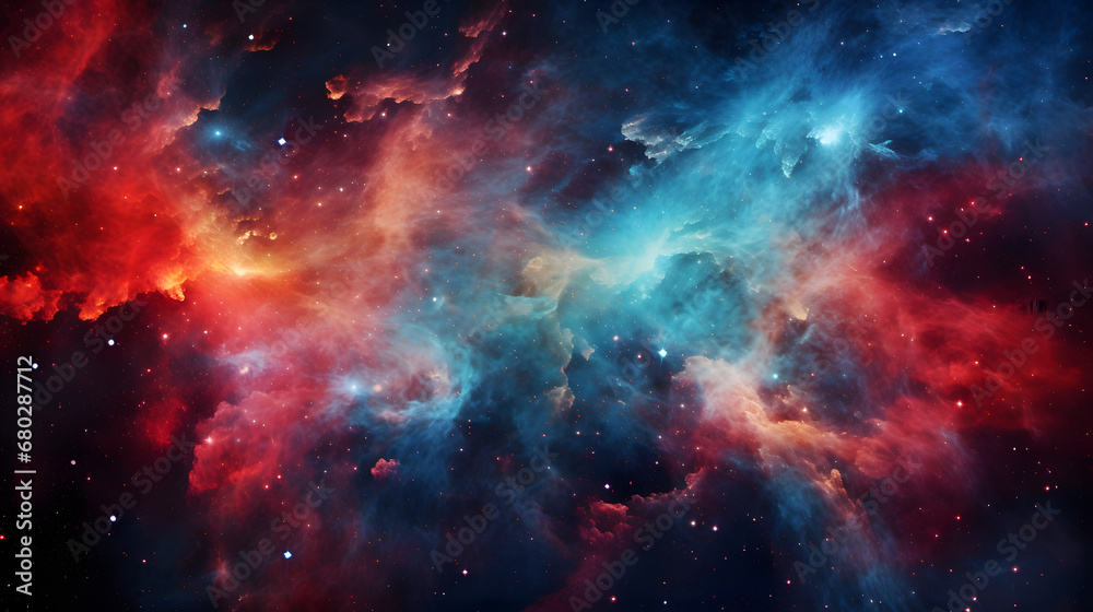 Fototapeta premium Nebula in the Night Sky