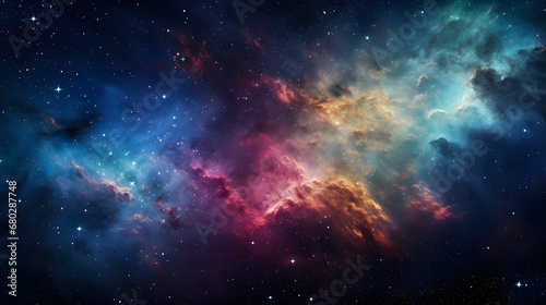 Nebula in the Night Sky