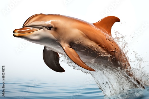 Dolphin isolated on a white background © Devian Art