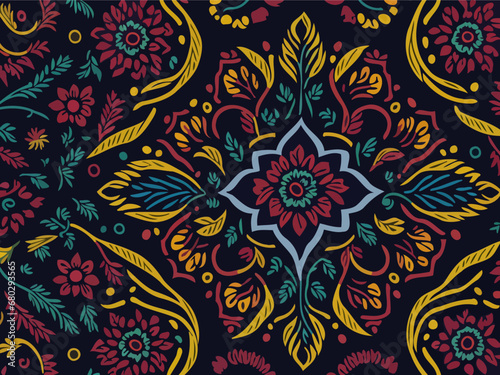 "Vibrant abstract colorful pattern background, captivating illustration design."
