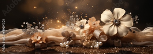 new years, light gold and light brown light silver and dark brown.