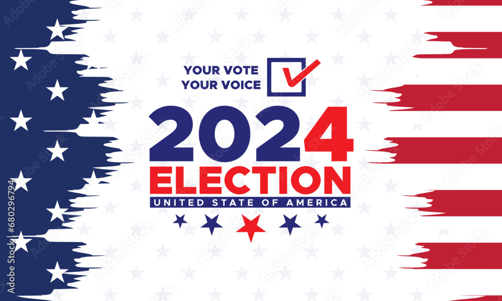 Vote 2024. Presidential election day in united states. Election 2024