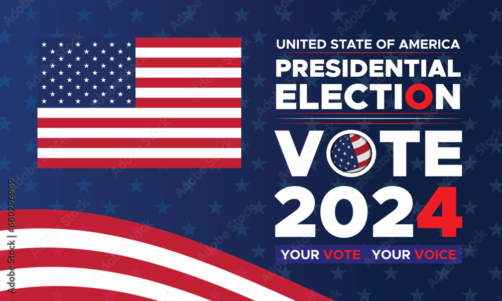 Vote 2024. Presidential election day in united states. Election 2024