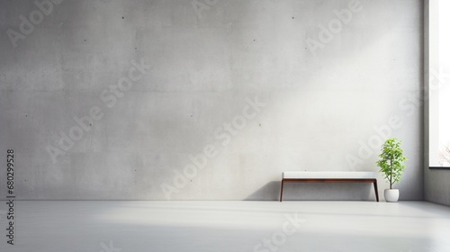 Concrete Minimalism: A minimalist composition featuring a smooth concrete surface, exuding modern simplicity.