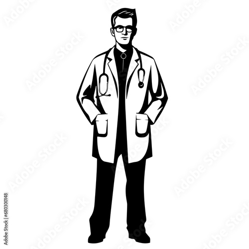 Compassionate Doctor Vector Illustration