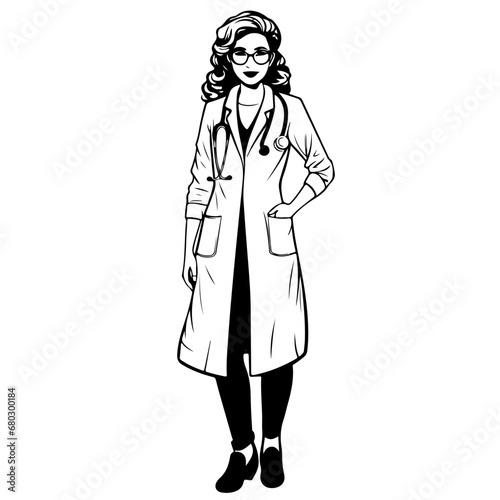 Compassionate Doctor Vector Illustration