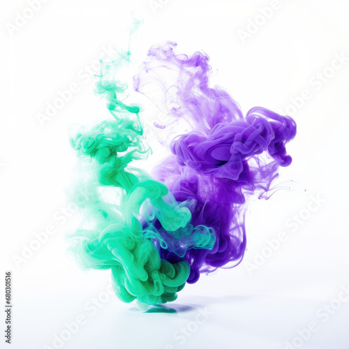 Vibrant Spectrum of Colorful Smoke, Generative AI