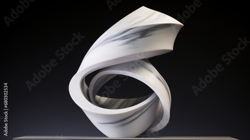 Marble Elegance: A minimalist marble sculpture exuding elegance and simplicity.