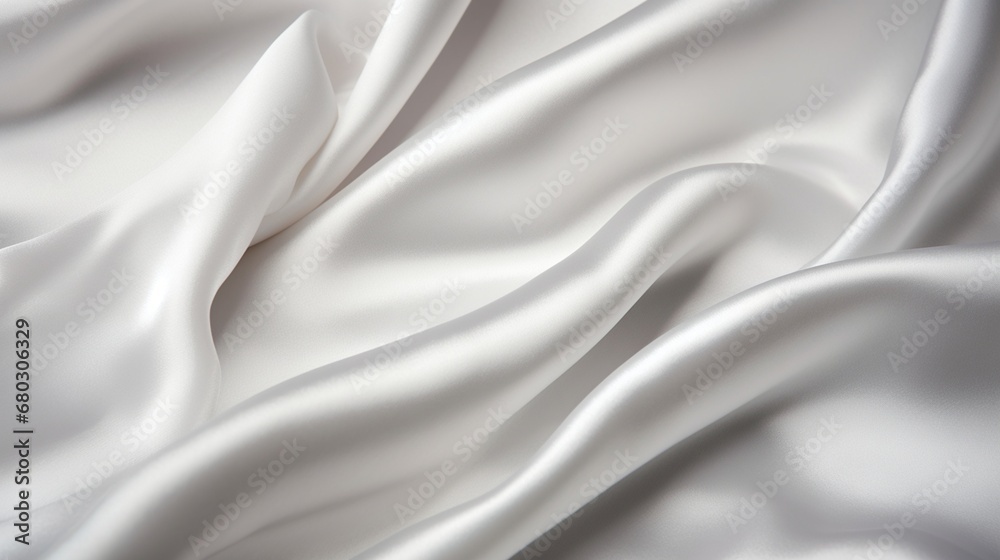 Show the smooth and luxurious texture of a satin bedsheet with subtle sheen.