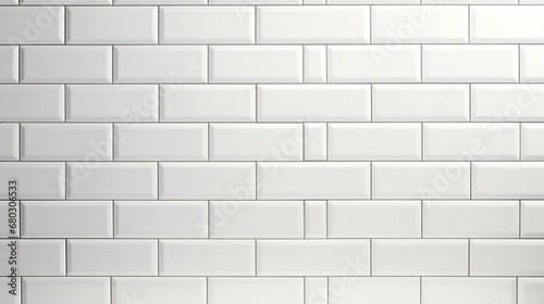 Subway Tiles: A close-up of classic white subway tiles in a bathroom, known for their timeless appeal.