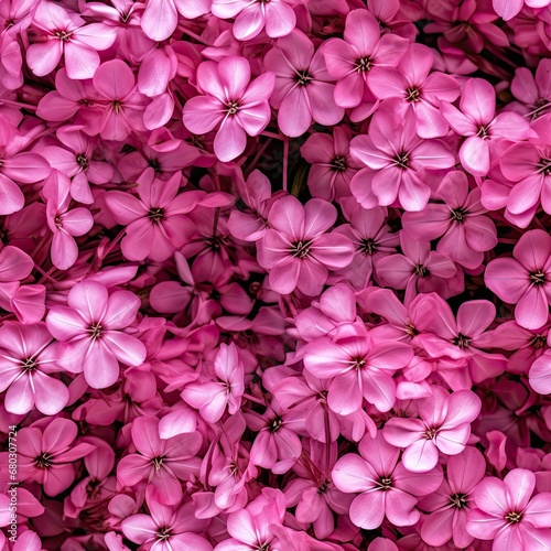 Creeping Phlox Known as Moss Pink or Mountain Phlox  Flowering Plant in the Family Polemoniaceae