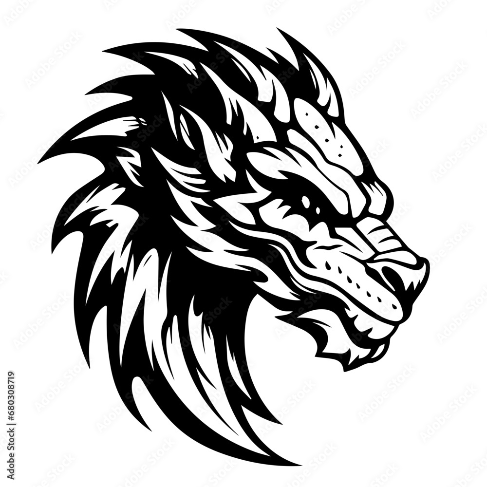 Mystical Dragon Vector Illustration Mystical Dragon Vector Illustration