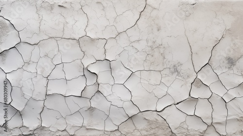 A close-up of cracked and peeling concrete texture