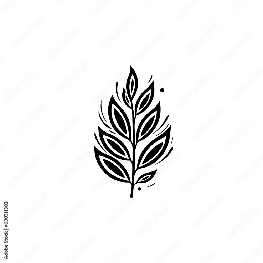 Boho Chic Flower Vector Illustration Boho Chic Flower Vector Illustration