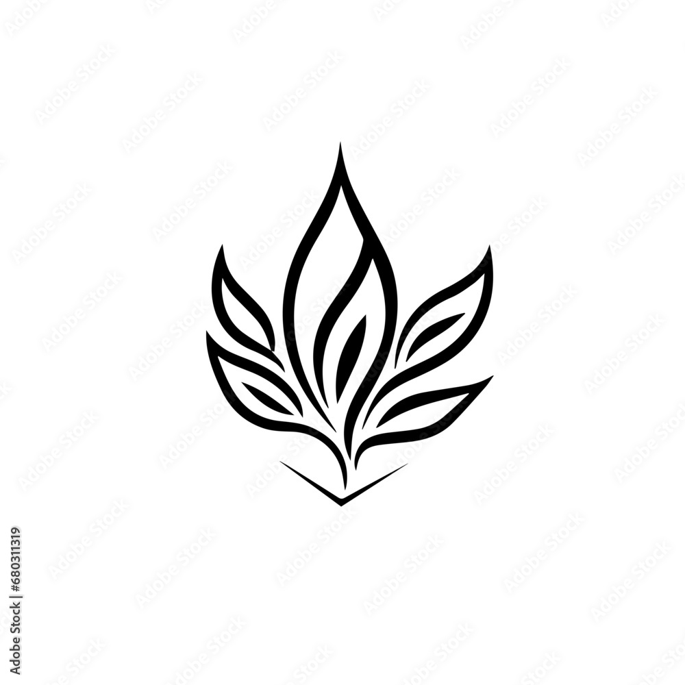 Boho Chic Flower Vector Illustration Boho Chic Flower Vector Illustration