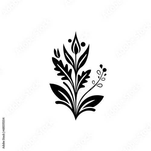 Boho Chic Flower Vector Illustration