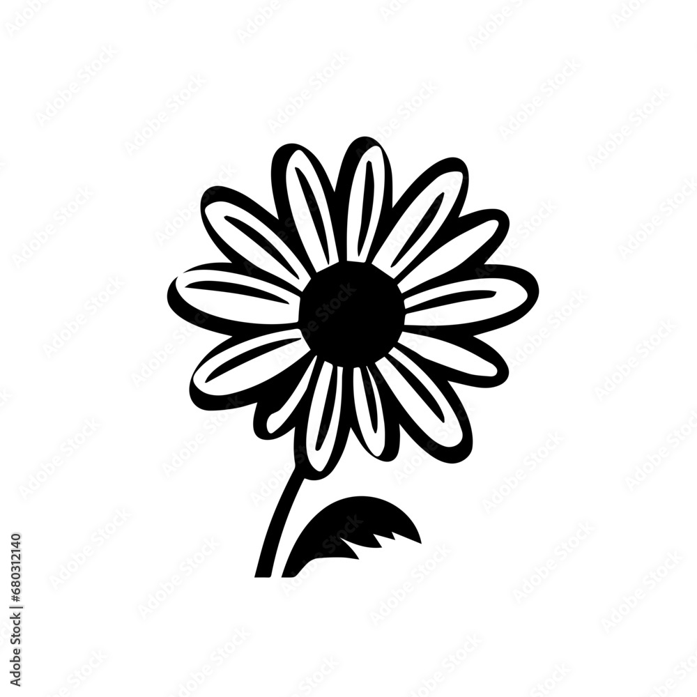 Delicate Daisy Flower Vector Illustration