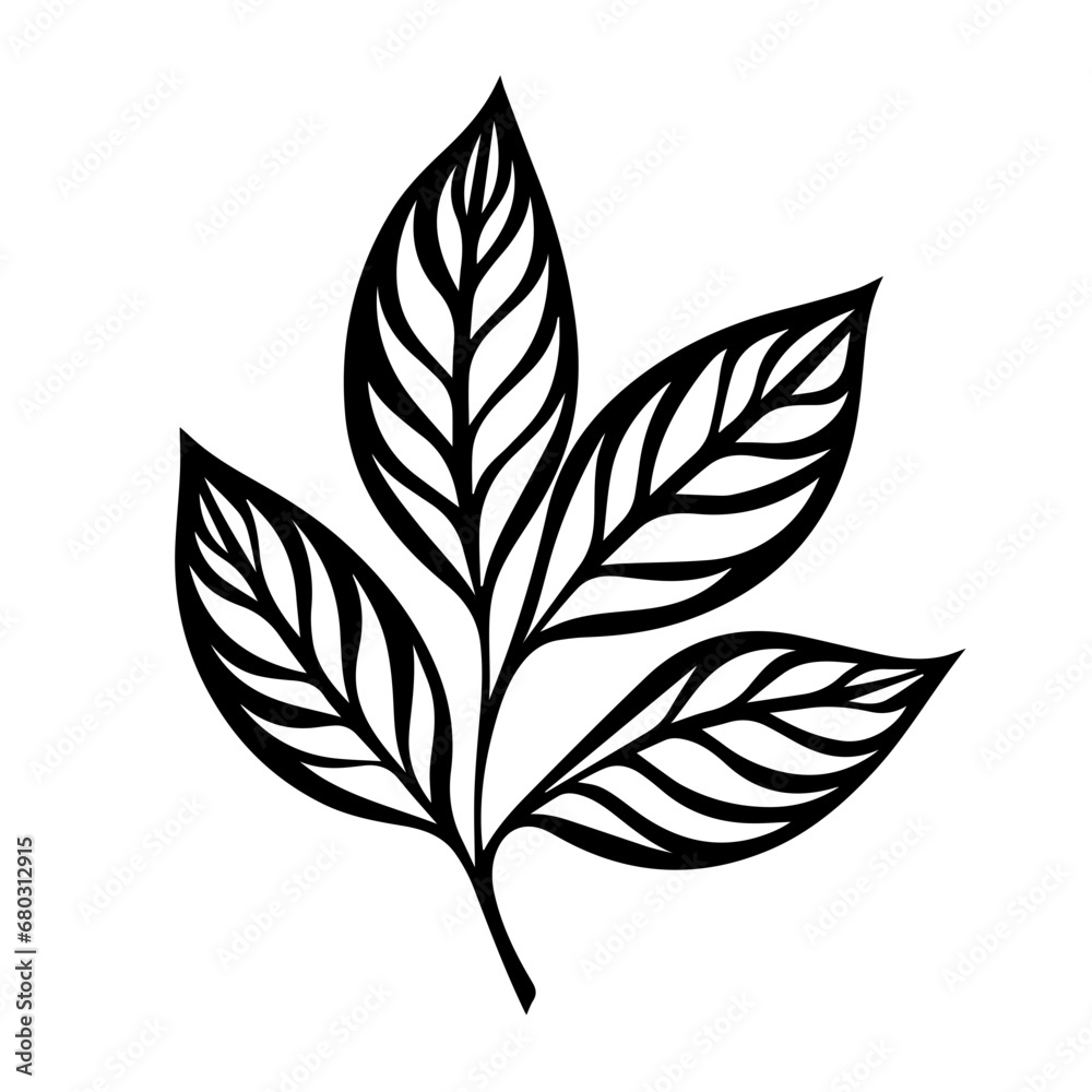 Autumnal Fall Leaf Vector Illustration Autumnal Fall Leaf Vector Illustration