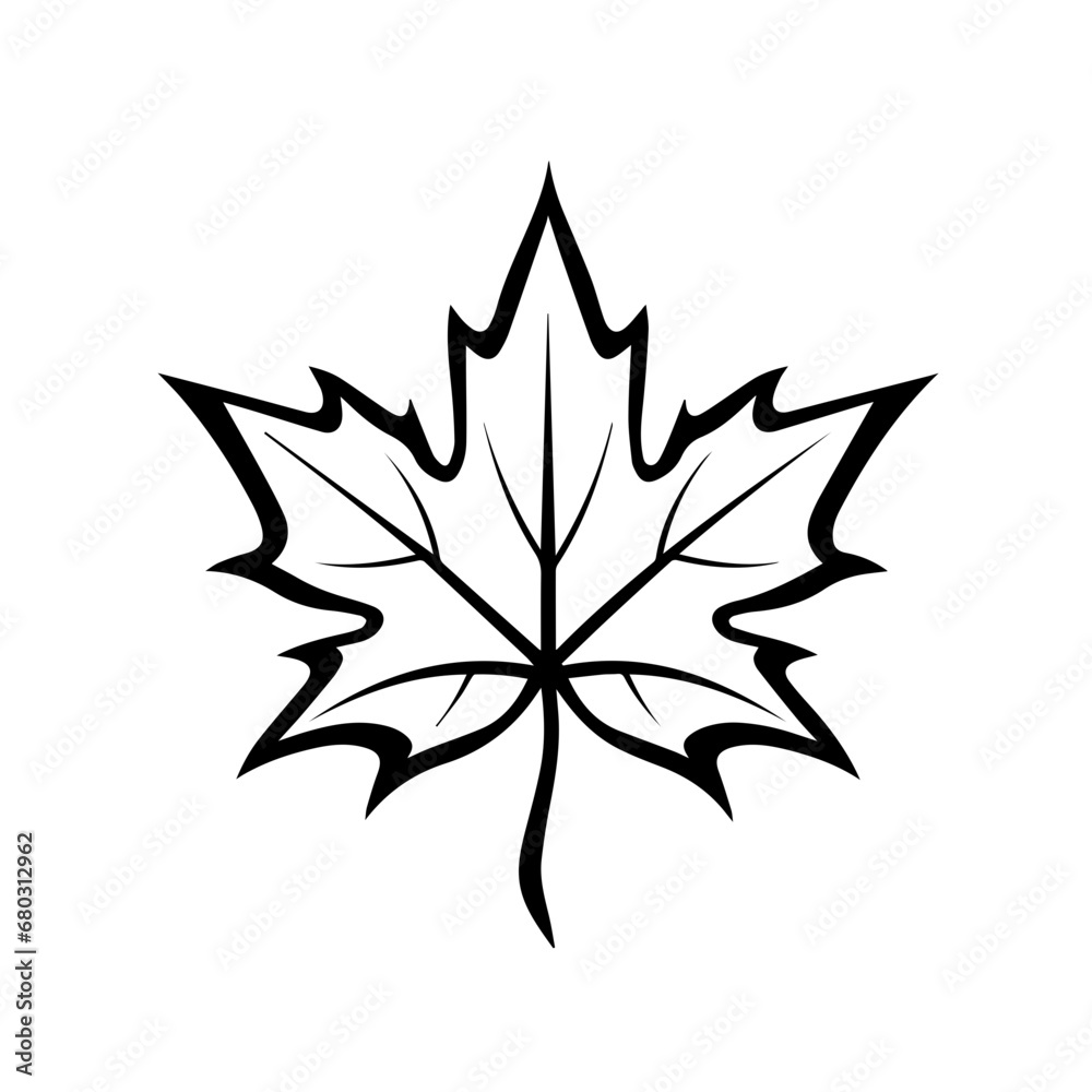 Autumnal Fall Leaf Vector Illustration Autumnal Fall Leaf Vector Illustration