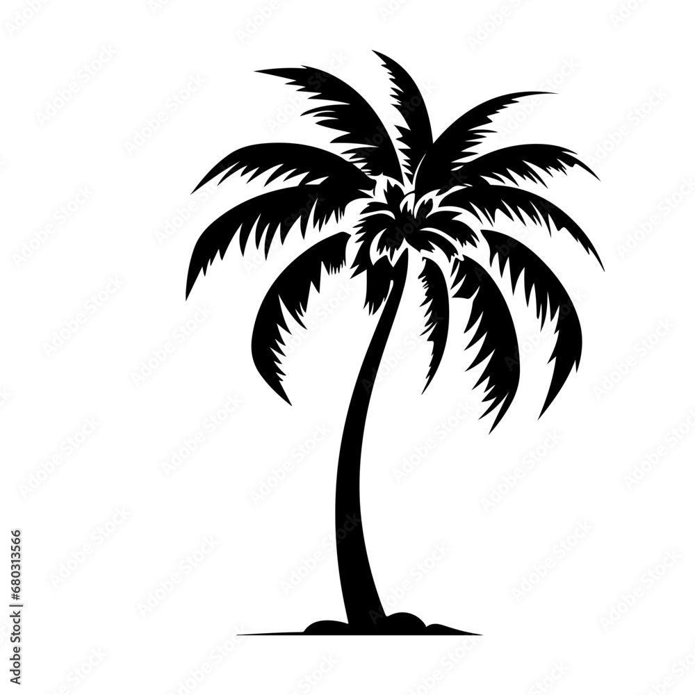 Tropical Palm Tree Vector Illustration Tropical Palm Tree Vector Illustration