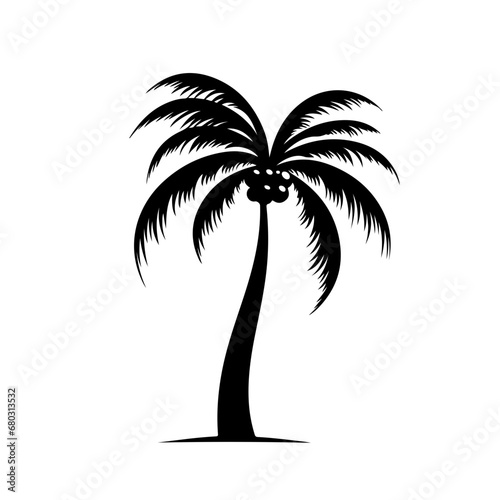 Tropical Palm Tree Vector Illustration