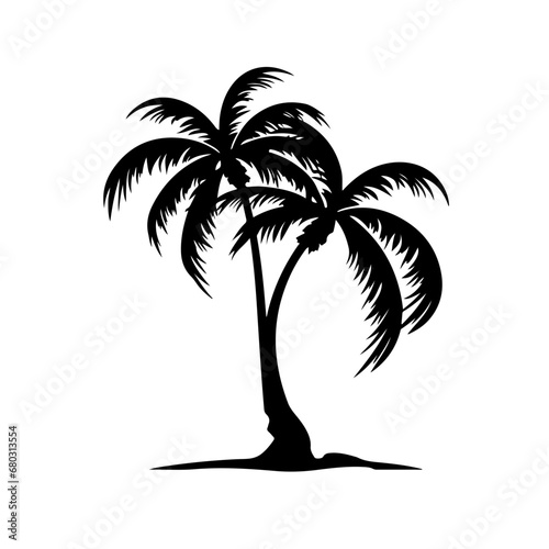 Tropical Palm Tree Vector Illustration © Mateusz
