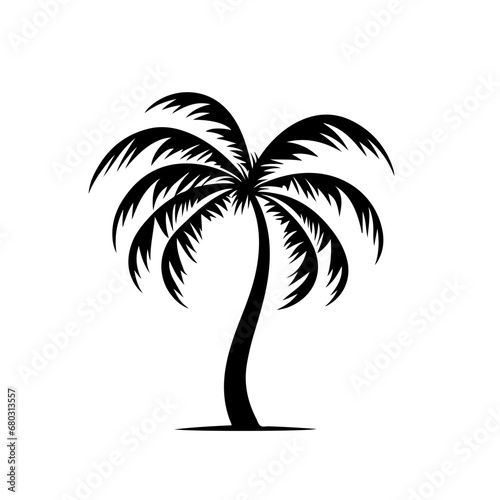 Tropical Palm Tree Vector Illustration