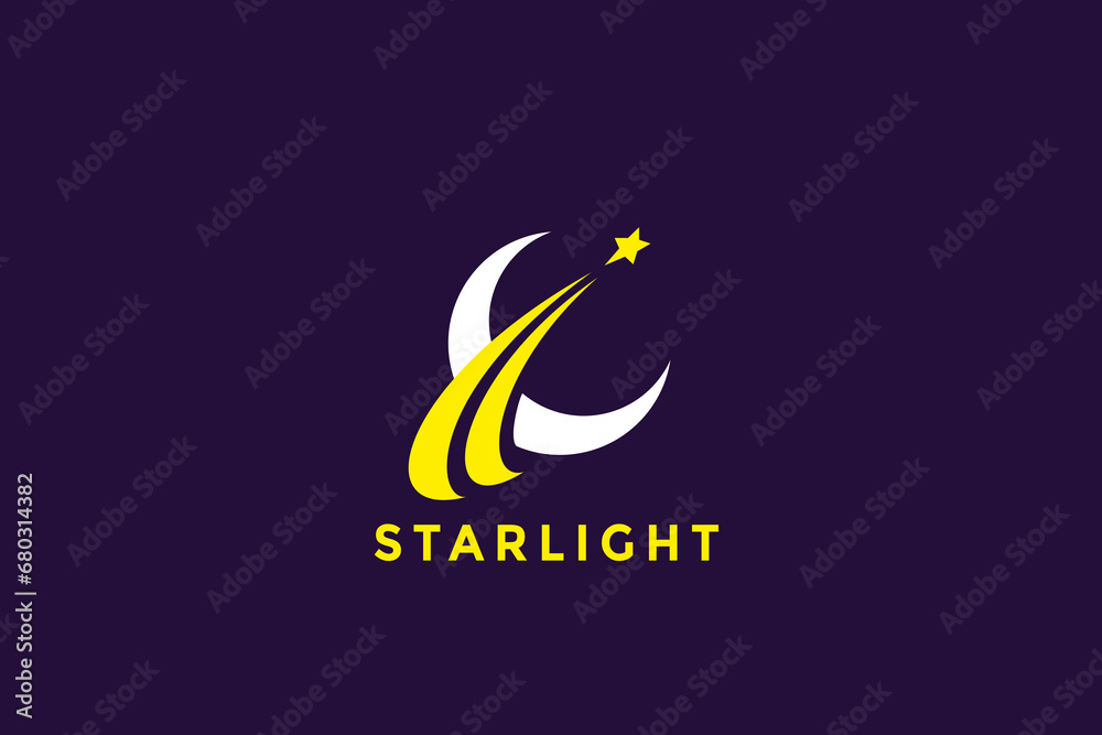 Moon Logo Moonlight vector design Moon Logo Moonlight vector design