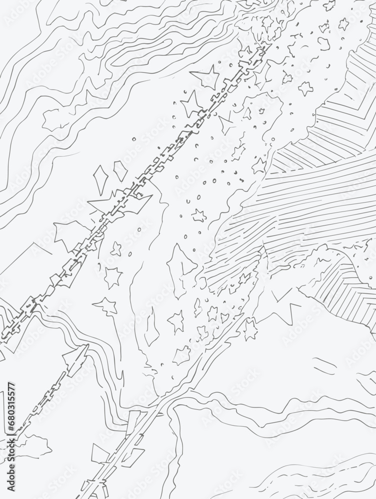 Fototapeta premium A Map Of A Mountain Range - my travel