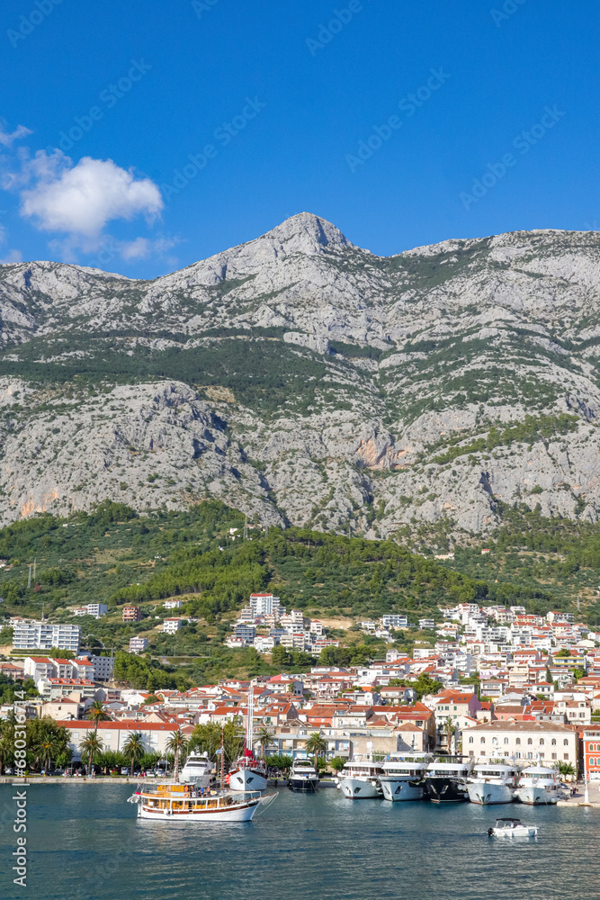 Beautiful town of Makarska in Croatia 