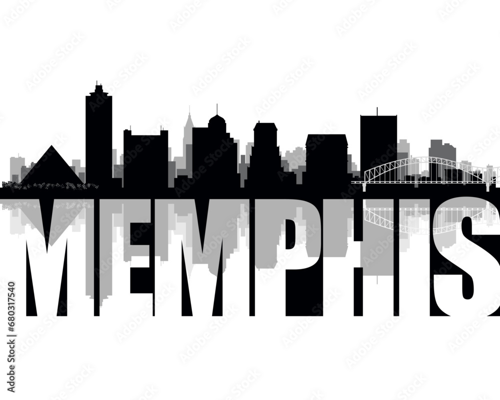Fototapeta premium Memphis Skyline