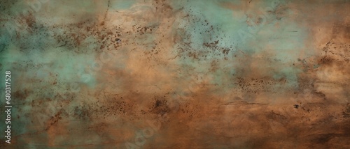 Rustic Copper Patina texture background,Old grunge rusty metal texture. 