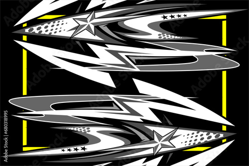 vector abstract racing background design with a unique line pattern and a combination of bright colors, suitable for your racing design