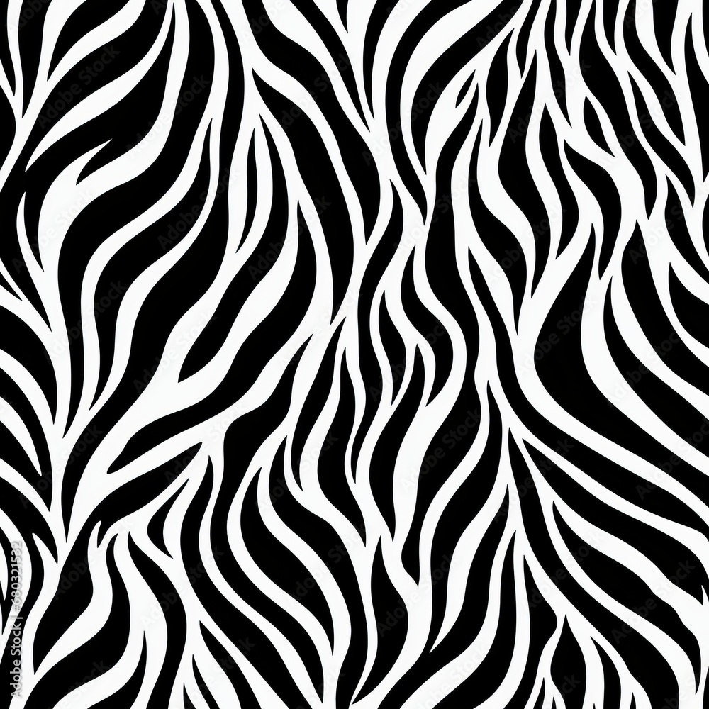 Seamless pattern   trendy zebra skin pattern background vector illustration for stylish designs