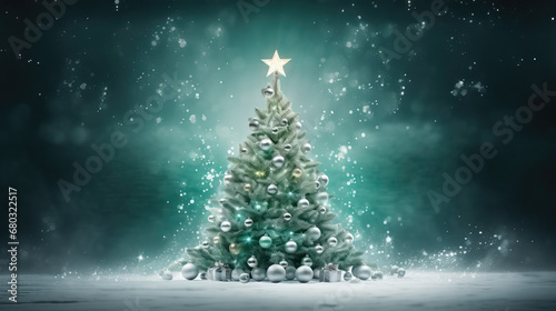 Centered Christmas Tree 