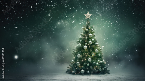 Christmas Tree with Snow and a Star on Top  © LifeGemz