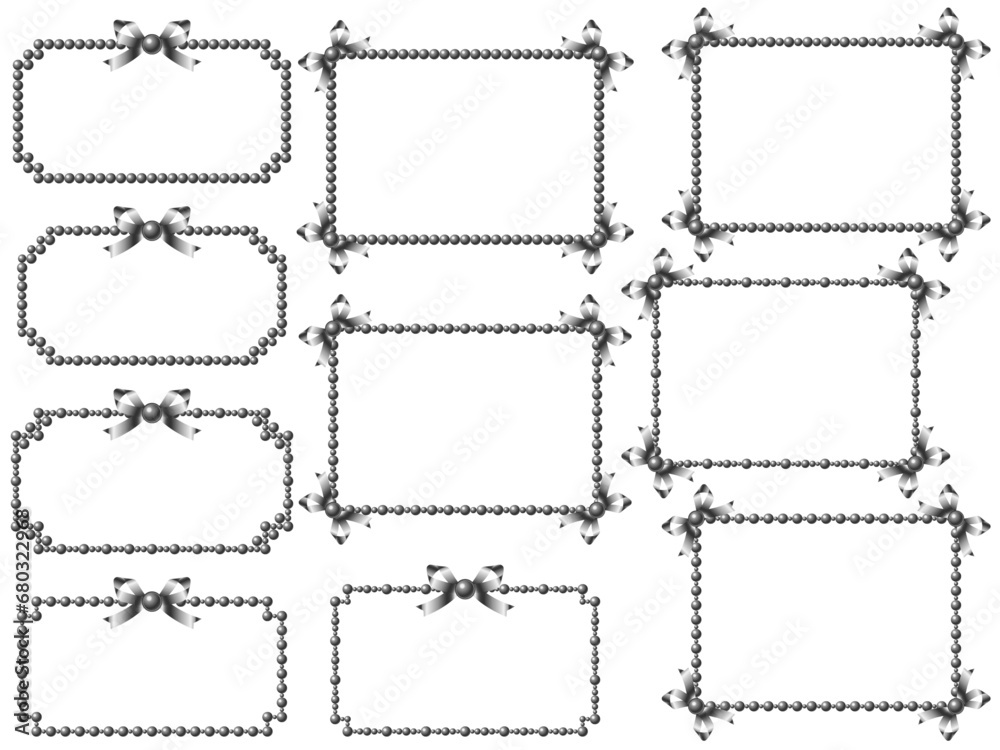 Obraz premium 金属、石、リボン2F2-3