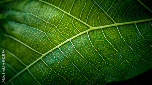 green leaf zoom in - created with generative AI