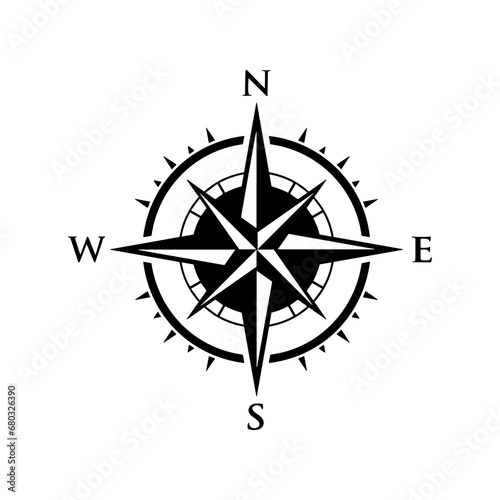 vector template logo compass icon © mei