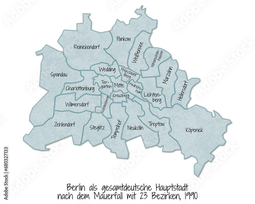 Photography Berlin, Geschichte der Bezirke - Berlin als gesamtdeutsche Hauptstadt 
nach dem