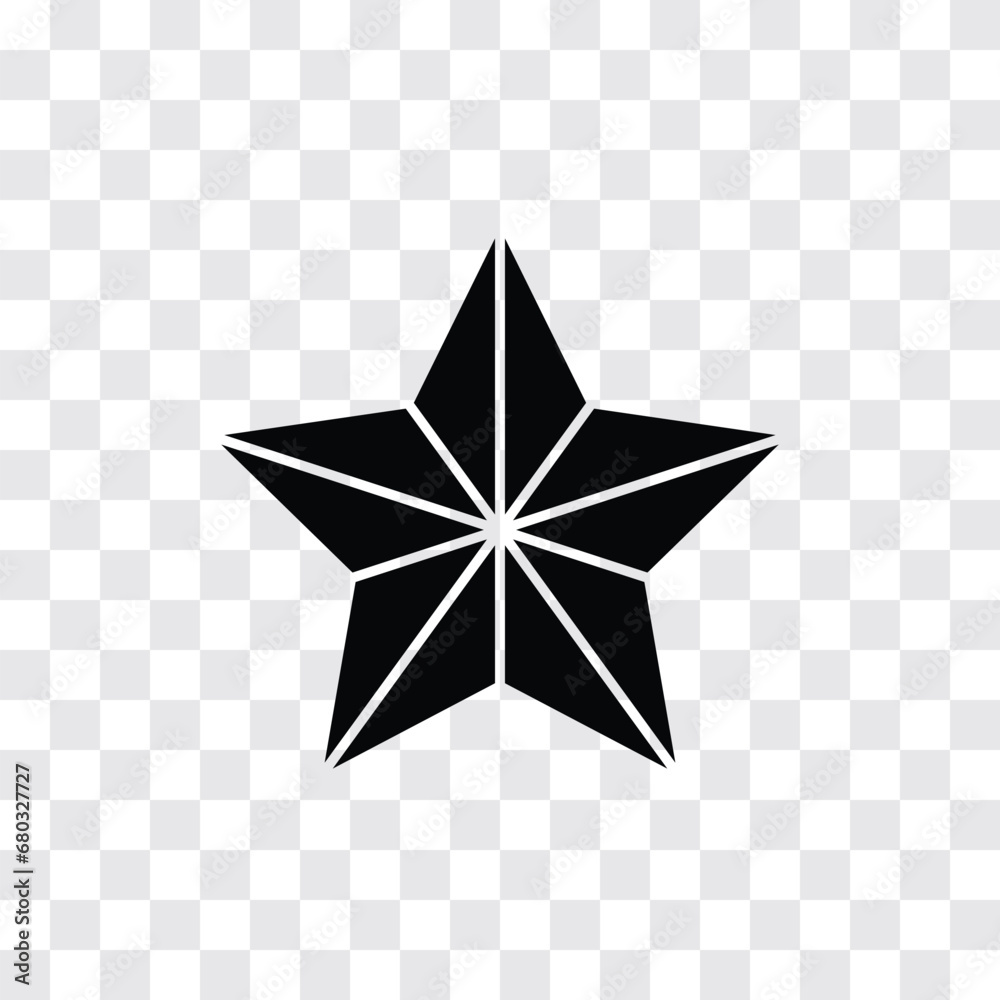 Obraz premium Christmas star icon. Vector illustration.