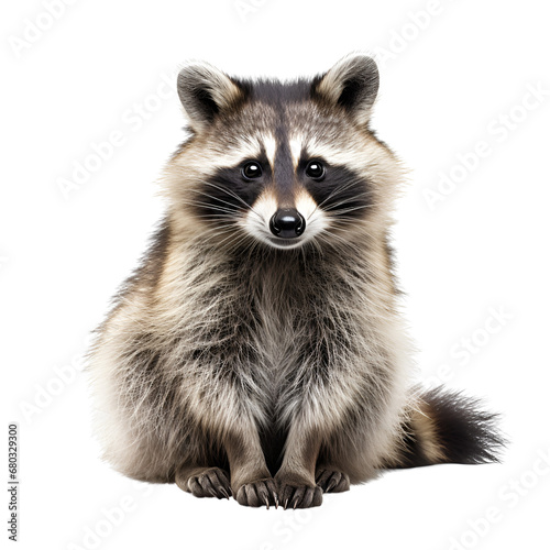 Raccoon No Background Applicable to Any Context 