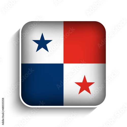 Free Download Vector Square Panama Flag Icon - GFXLoad