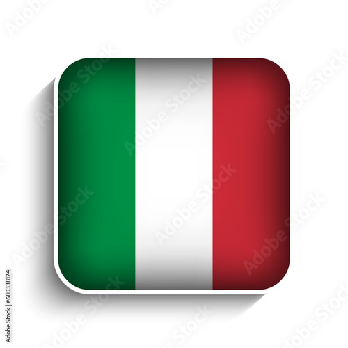Free Download Vector Square Italy Flag Icon - GFXLoad