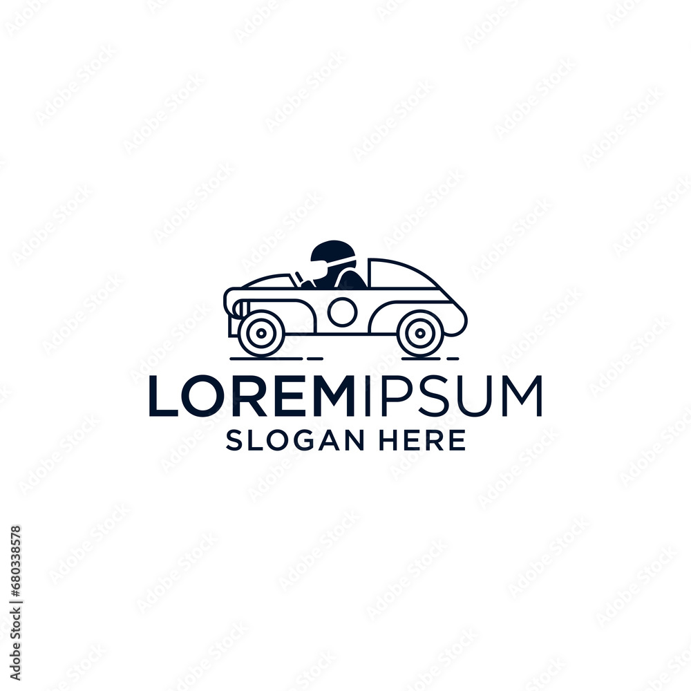 car creative logo line art car creative logo line art