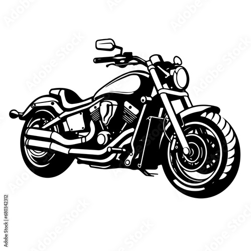 Speedy Motorcycle Vector Illustration