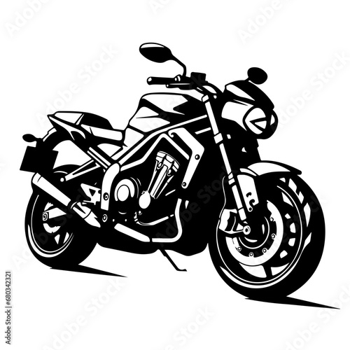 Speedy Motorcycle Vector Illustration