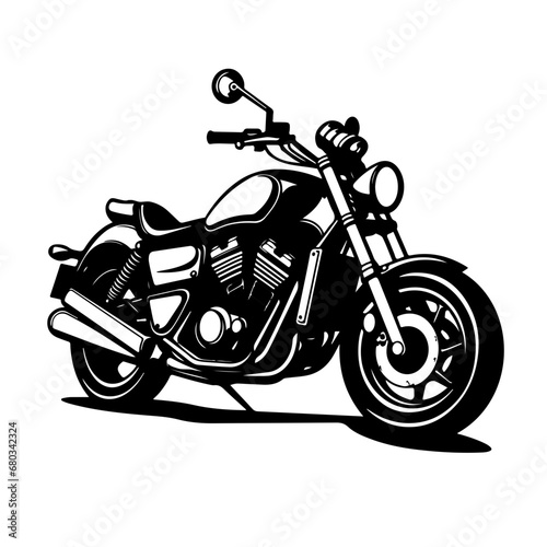 Speedy Motorcycle Vector Illustration © Mateusz