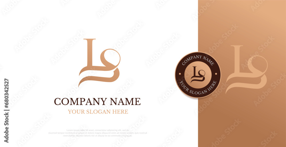 Initial LS Logo Design Vector 