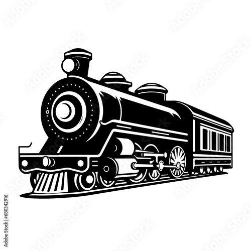 Dynamic Train Vector Illustration